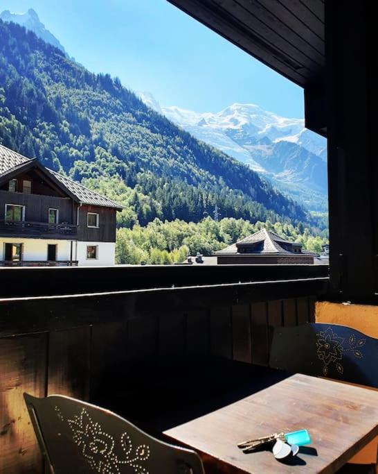 Ferienwohnung Superbe 2 Pieces, Centre Vue Mont-Blanc Avec Balcon Et Parking Gratuit Chamonix Exterior foto