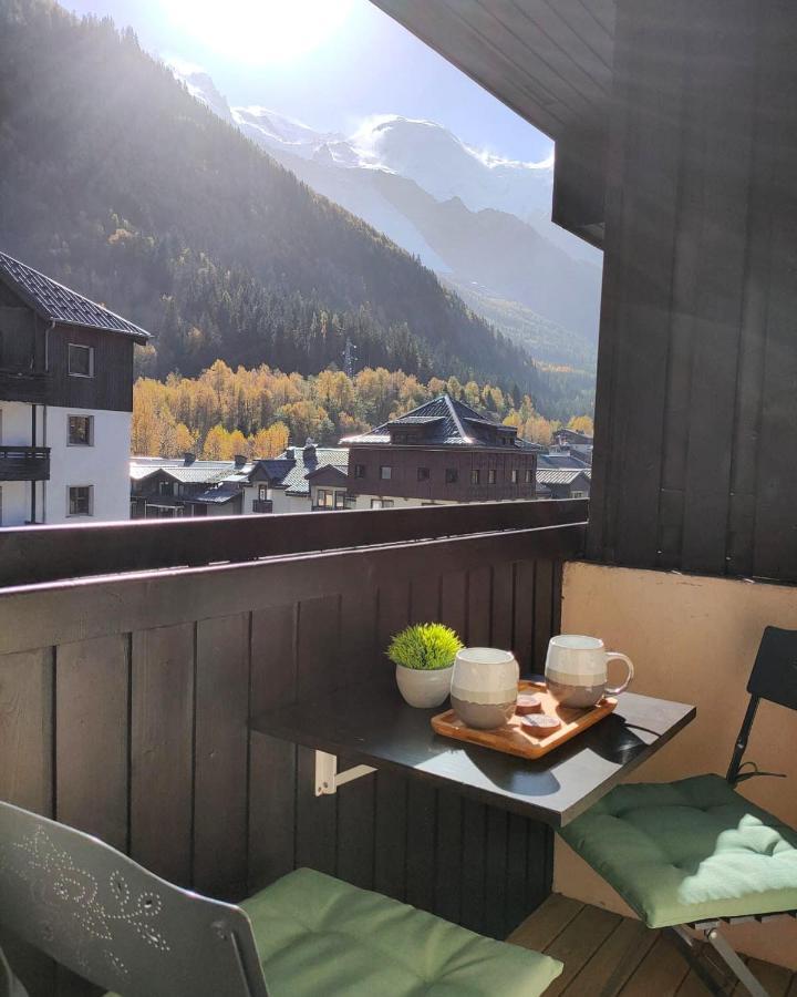 Ferienwohnung Superbe 2 Pieces, Centre Vue Mont-Blanc Avec Balcon Et Parking Gratuit Chamonix Exterior foto